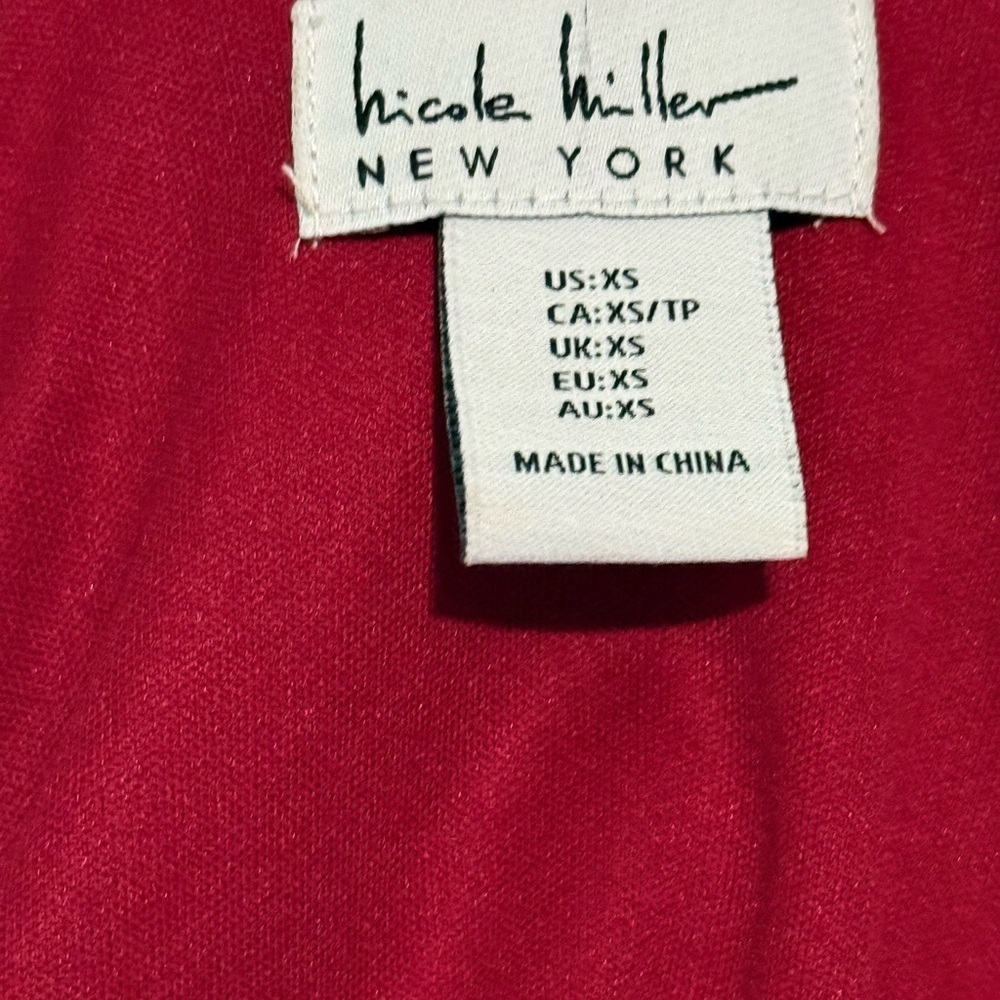 Nicole Miller Red and Pink Floral Maxi Dress Size XS - Picture 6 of 9